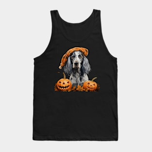 Grey English setter spaniel Halloween Tank Top